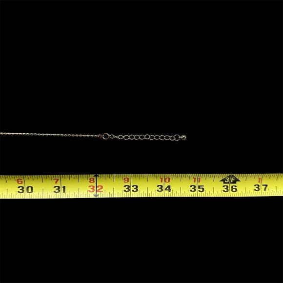 Hot Air Balloon Necklace Enamel Rainbow Stripes Charming Charlie Statement - Picture 8 of 8